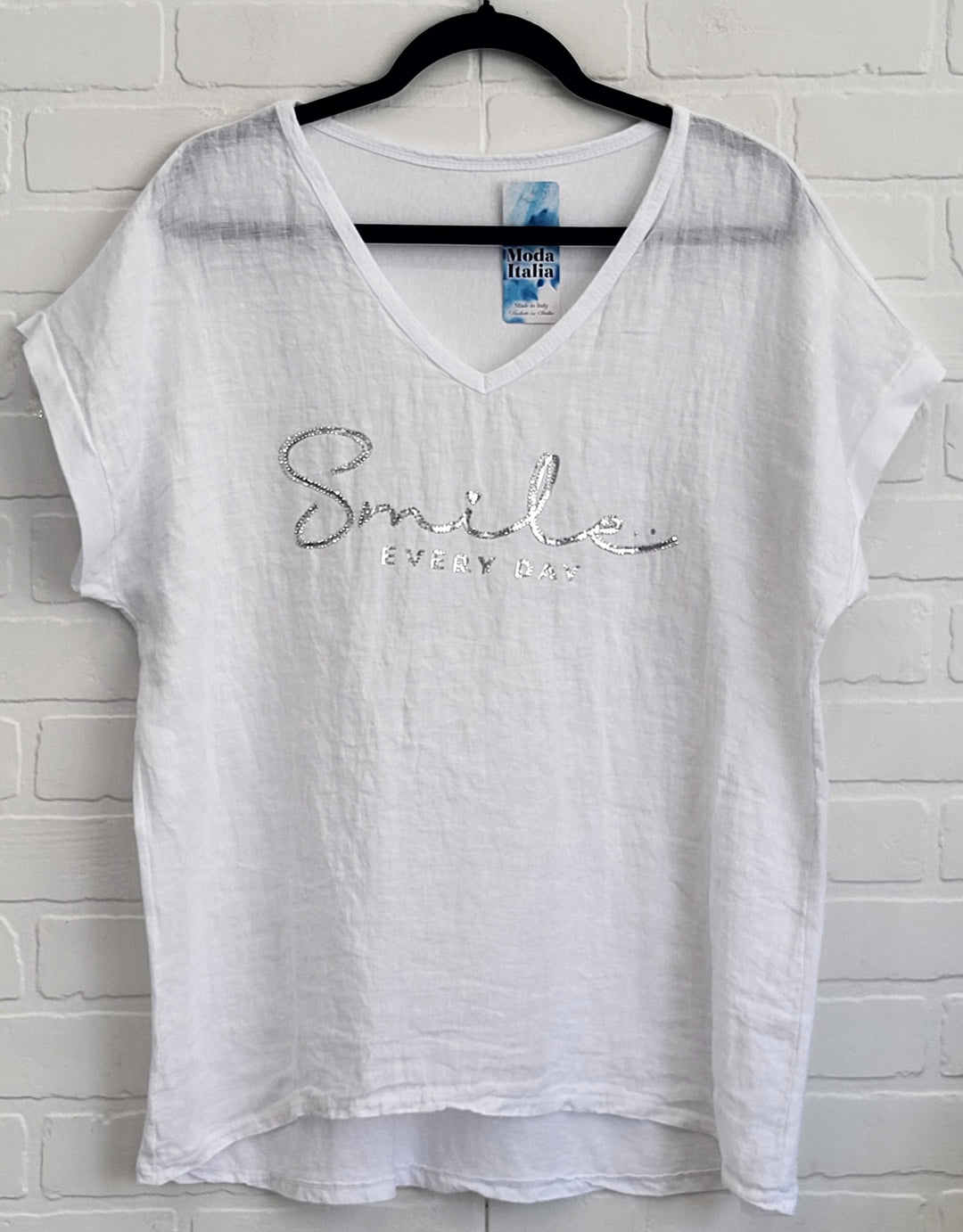 Smile Linen Tee