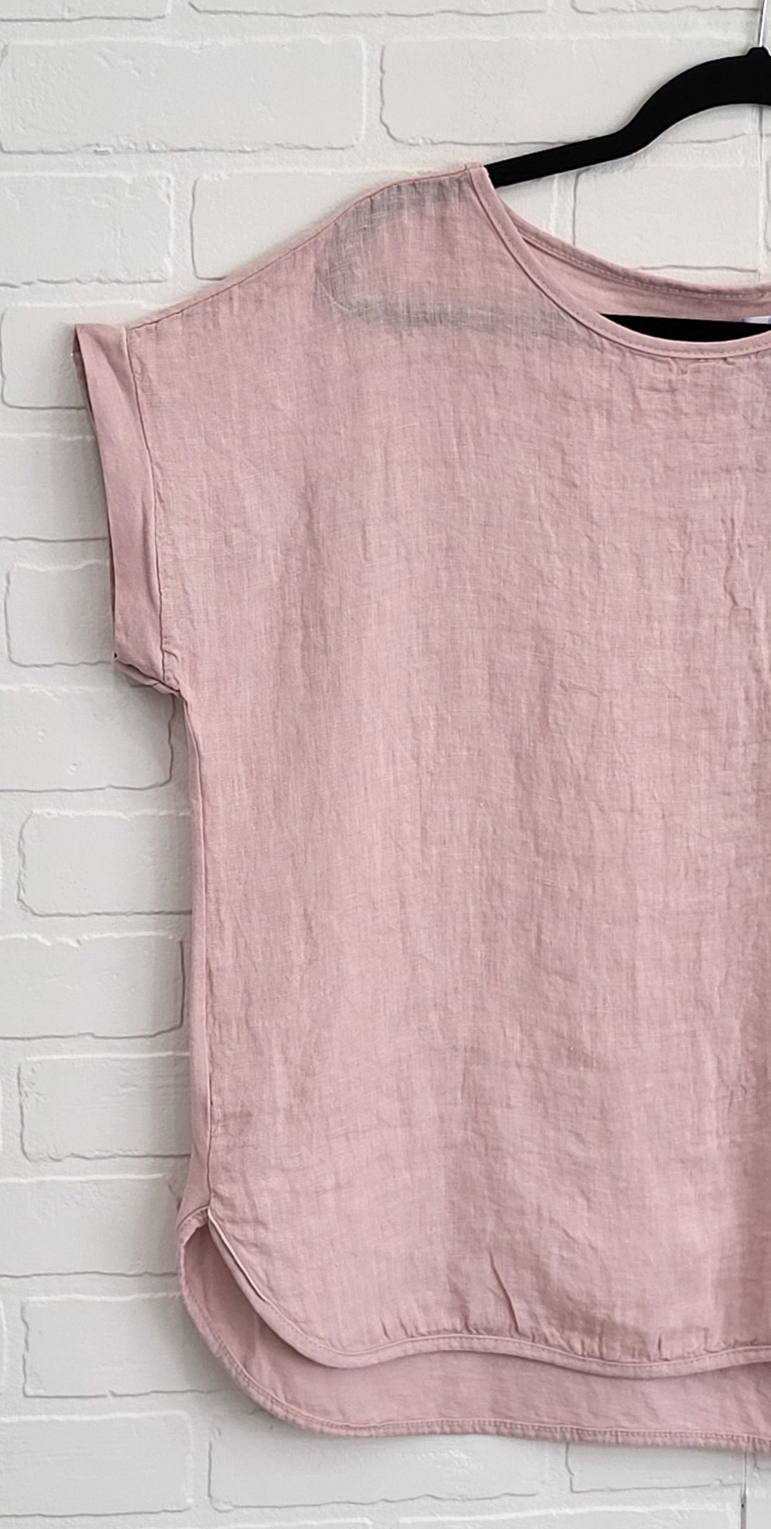 Linen Tee With Pocket