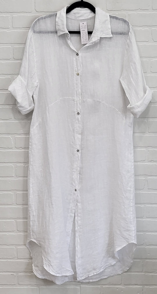 Lucy Linen Shirt Dress