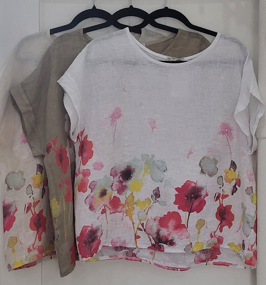 Wild Flower Linen Tee