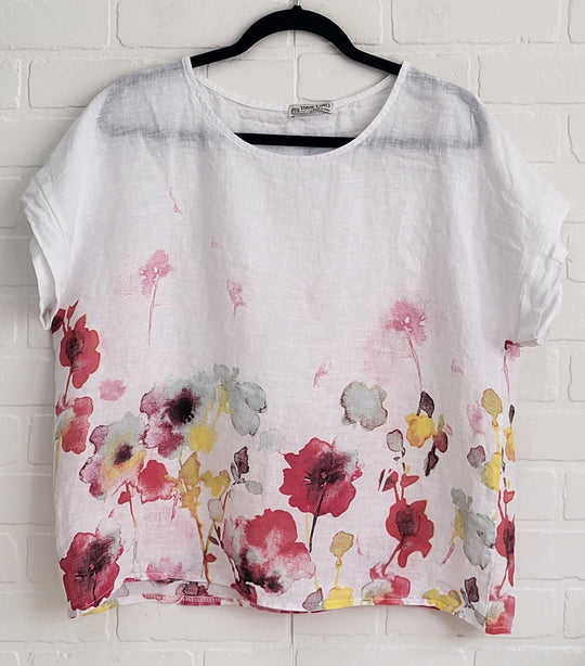 Wild Flower Linen Tee