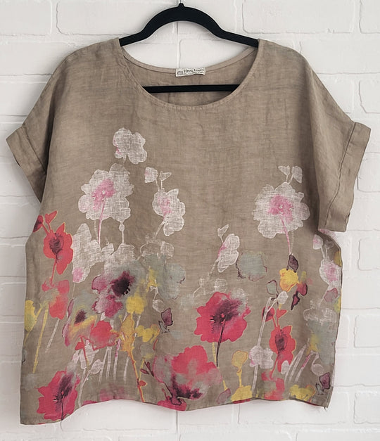 Wild Flower Linen Tee