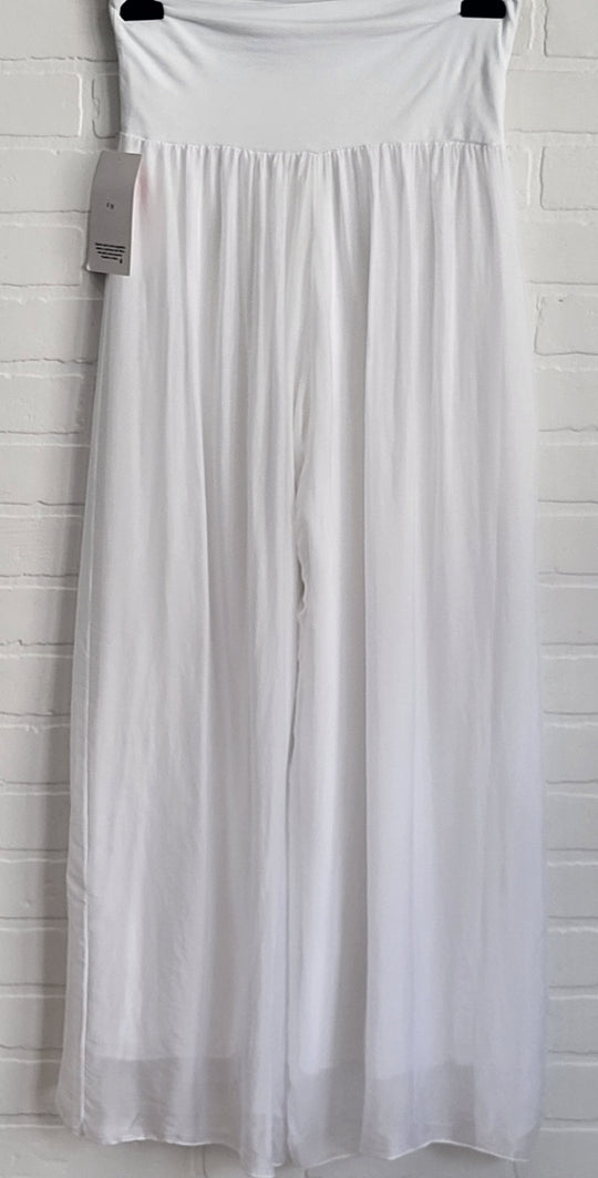 Silk Wide Leg Pants