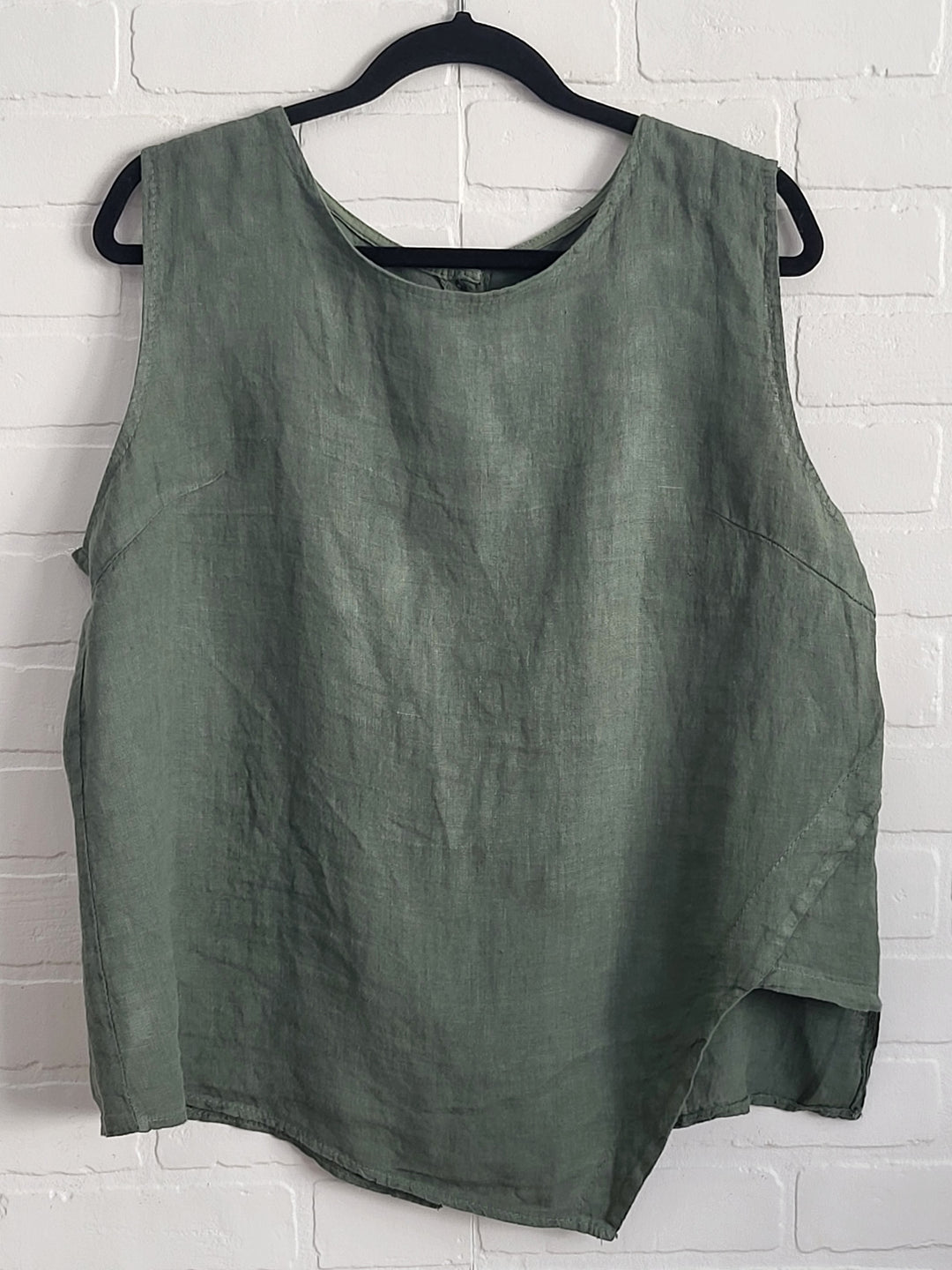 Linen Asymmetrical Top