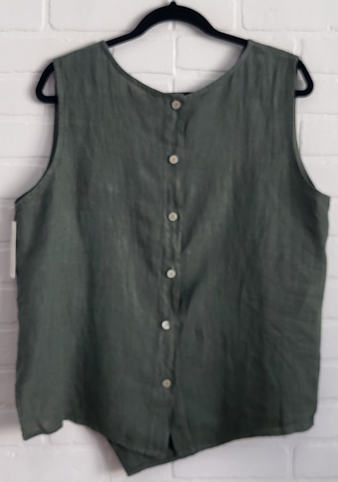 Linen Asymmetrical Top