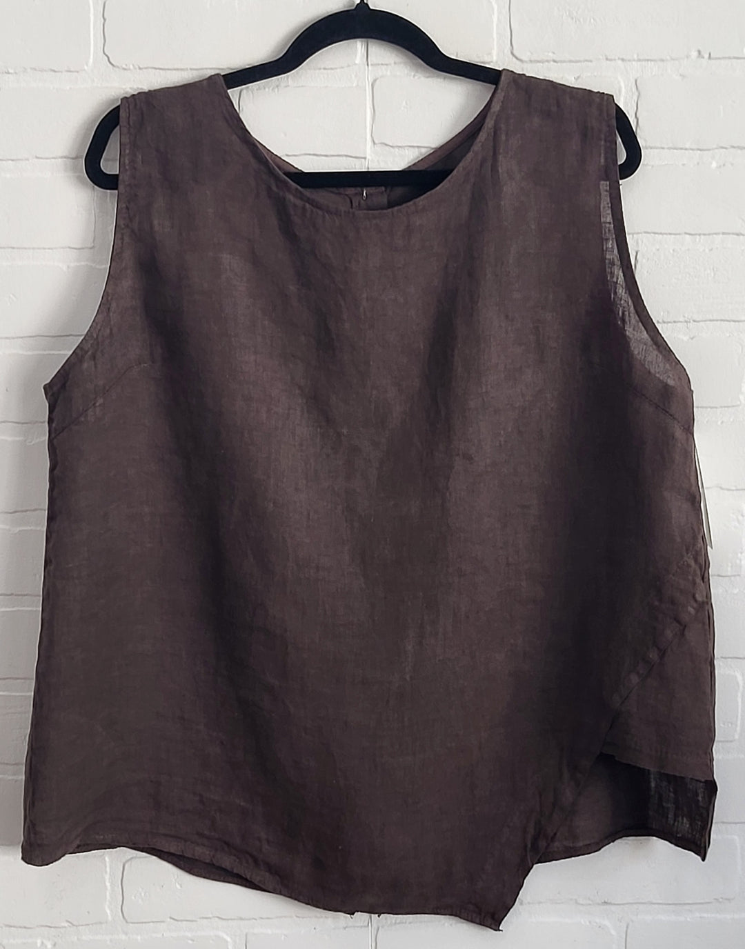 Linen Asymmetrical Top