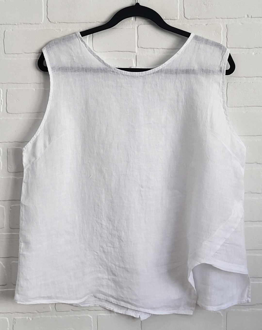 Linen Asymmetrical Top
