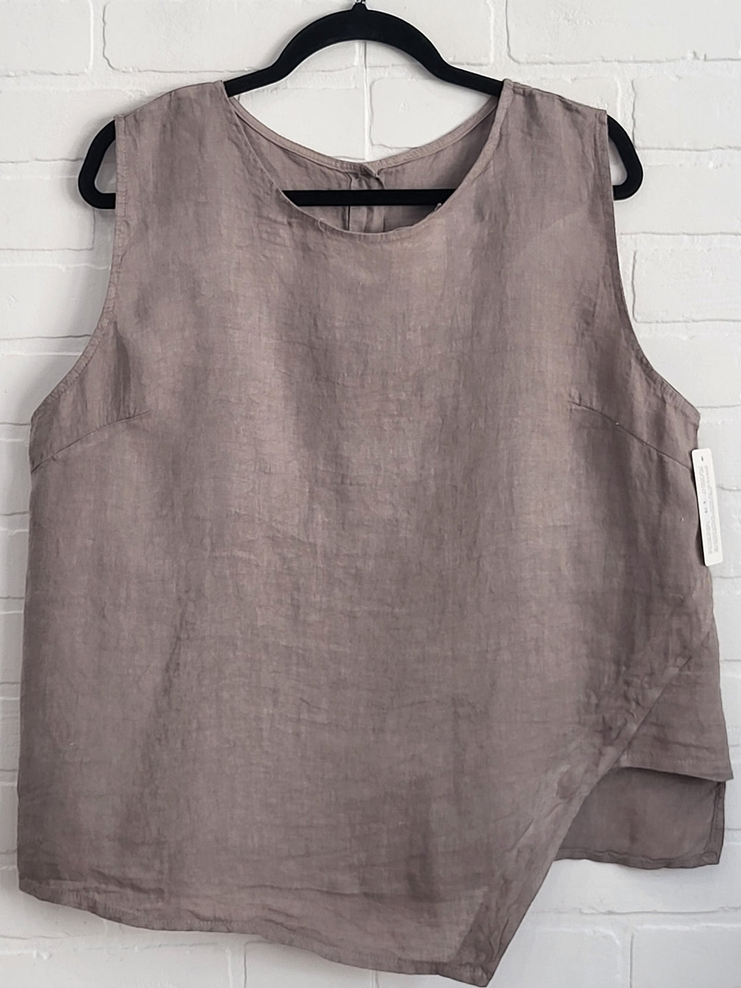 Linen Asymmetrical Top