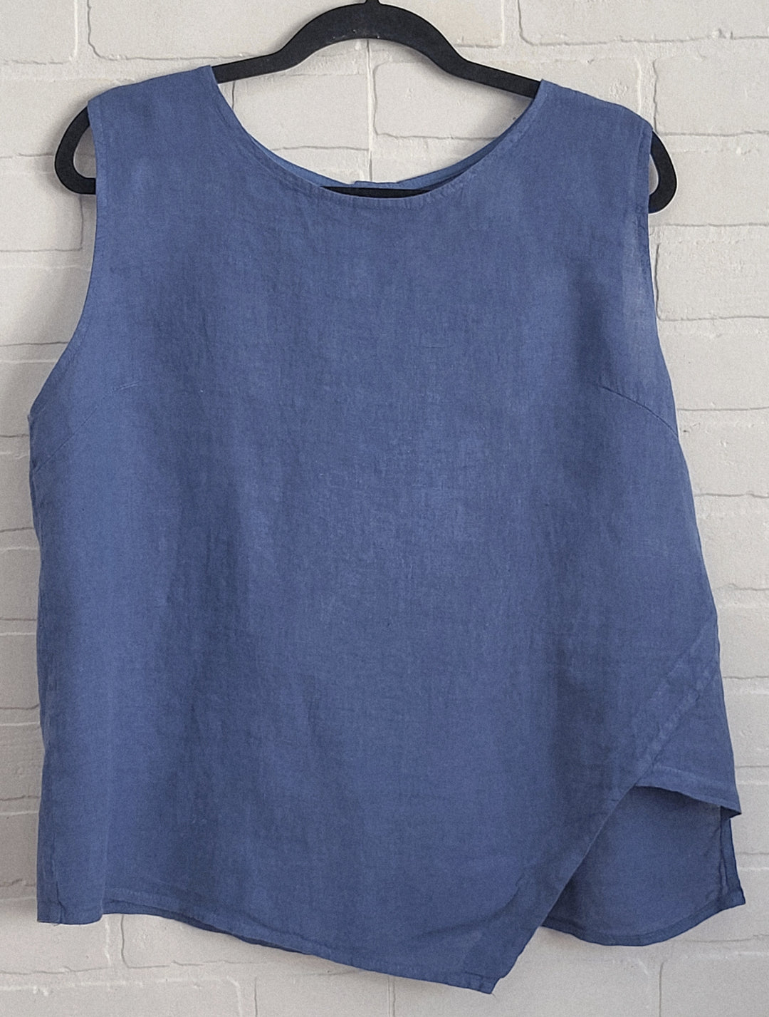Linen Asymmetrical Top