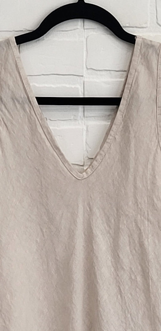 Sleeveless Linen Dress