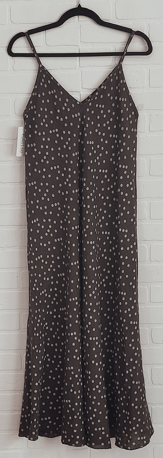 Polka Dot Linen Dress