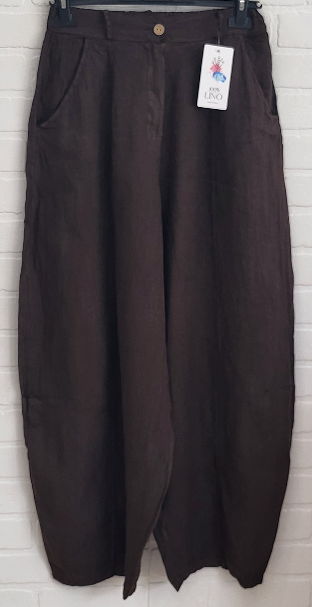Linen Barrel Pants