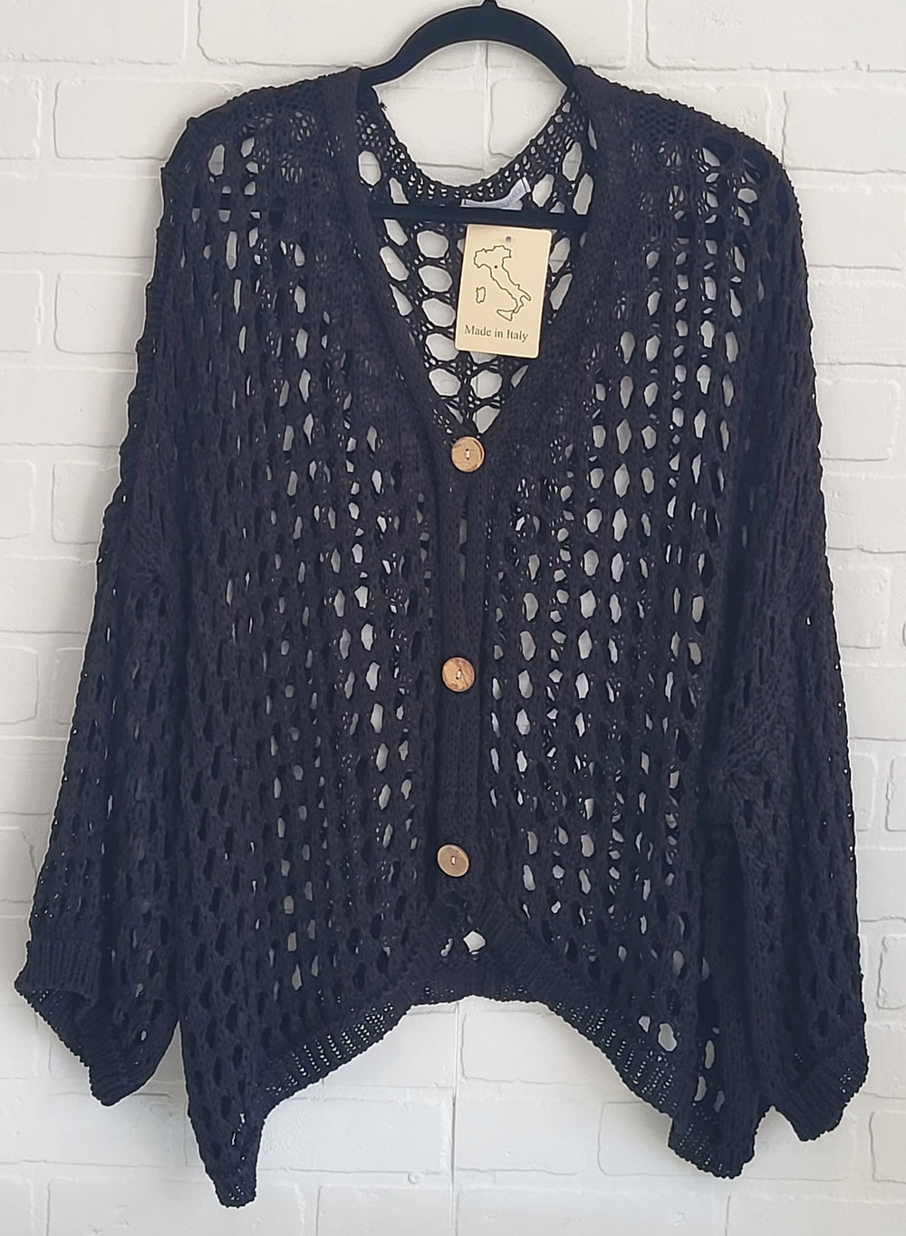 Toscana Crochet Cotton Cardigan