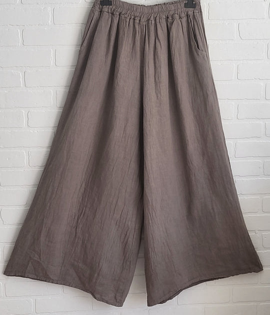 Lux Luna  Linen Palazzo Pants