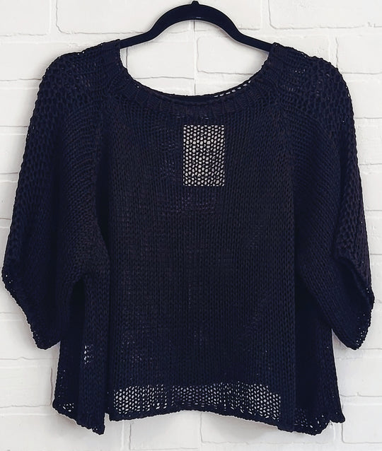 Toscana Air Knit Cotton Top