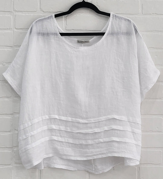 Linen Top with Folds
