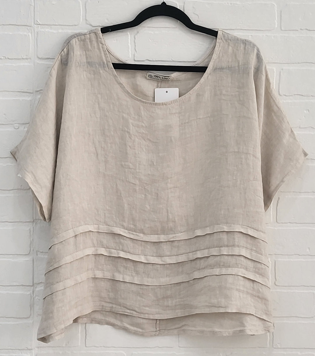 Linen Top with Folds
