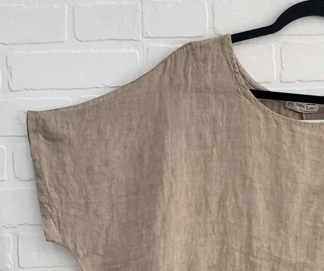 Linen Top with Folds