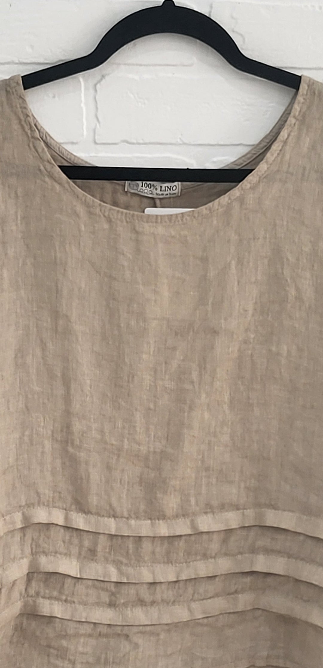 Linen Top with Folds