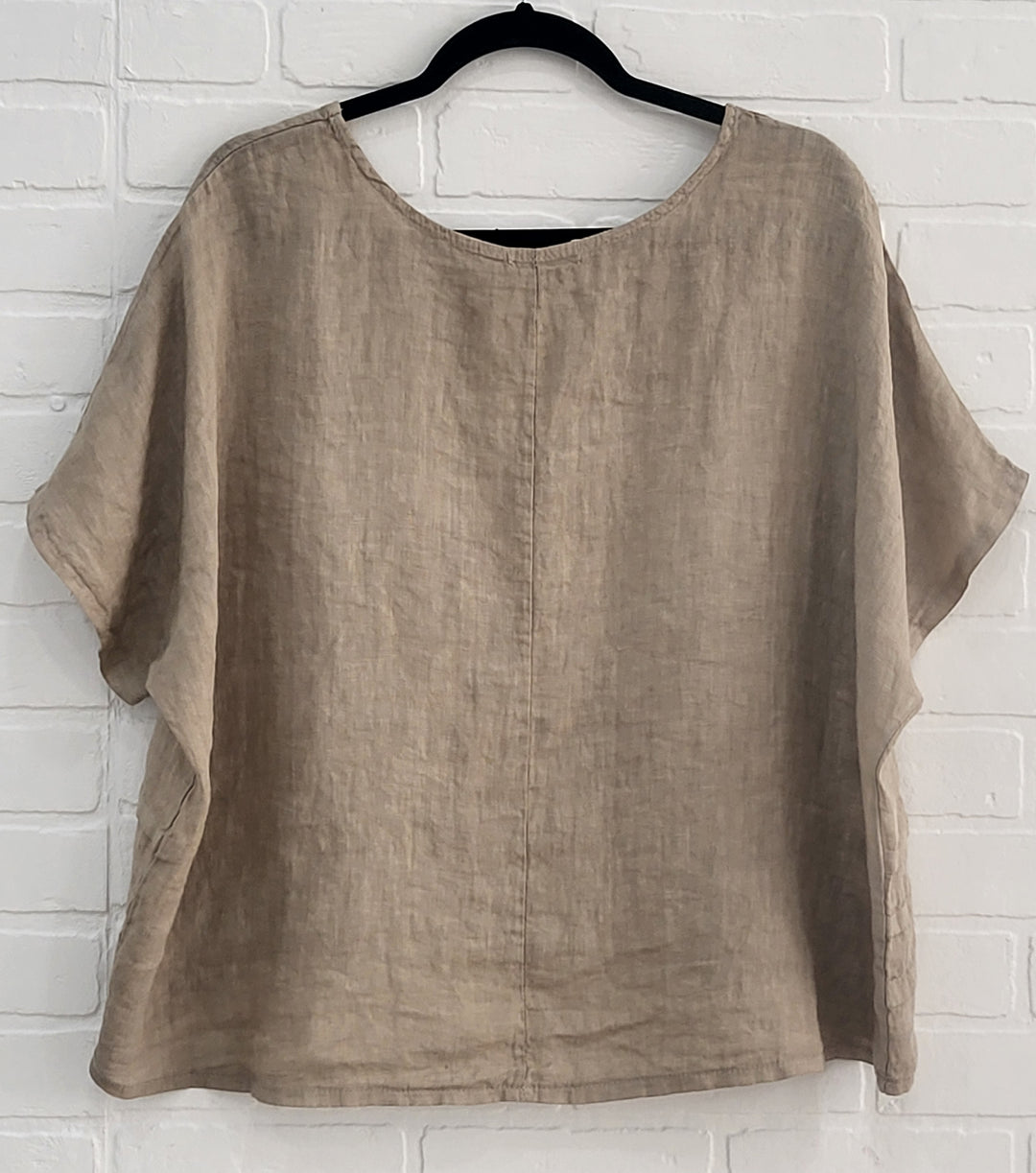 Linen Top with Folds
