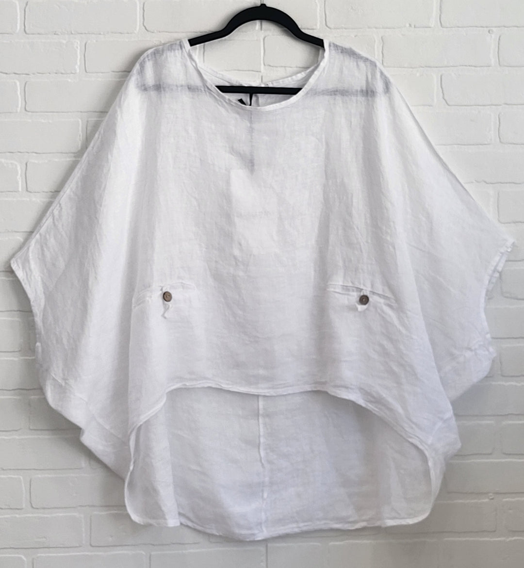 Linen Boho Top