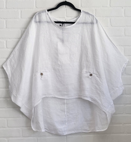 Linen Boho Top