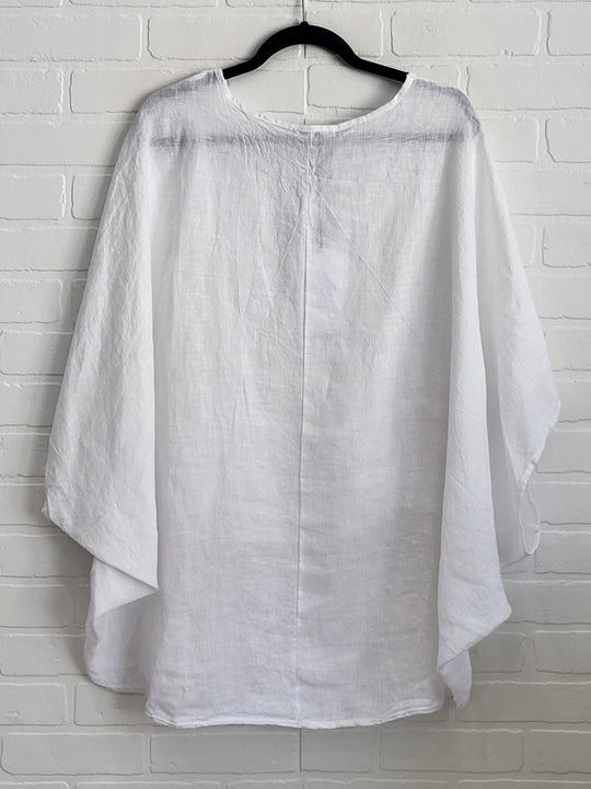 Linen Boho Top