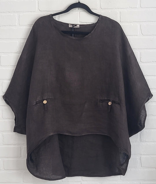Linen Boho Top