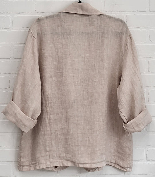 Oversize Linen Blazer