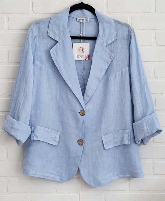 Italien Relaxed Linen Blazer