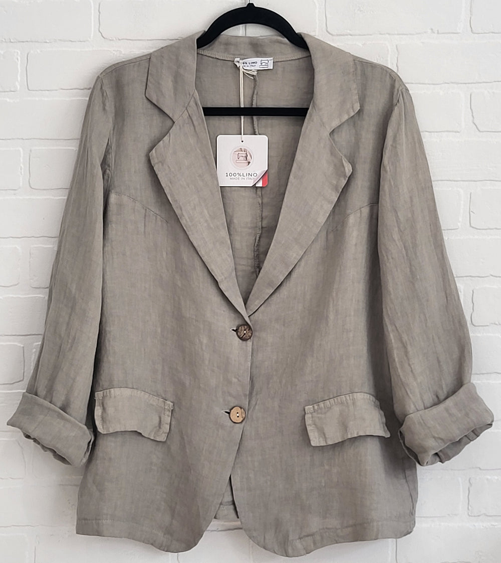 Italien Relaxed Linen Blazer