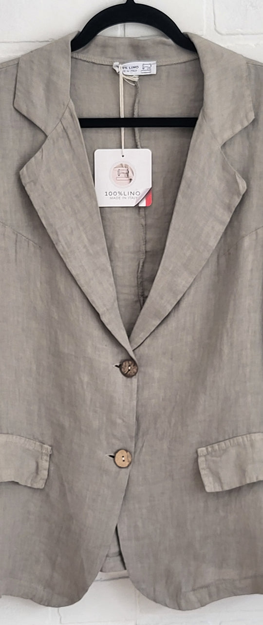 Italien Relaxed Linen Blazer