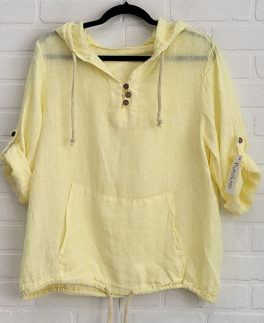 Santorini Linen Hoodie