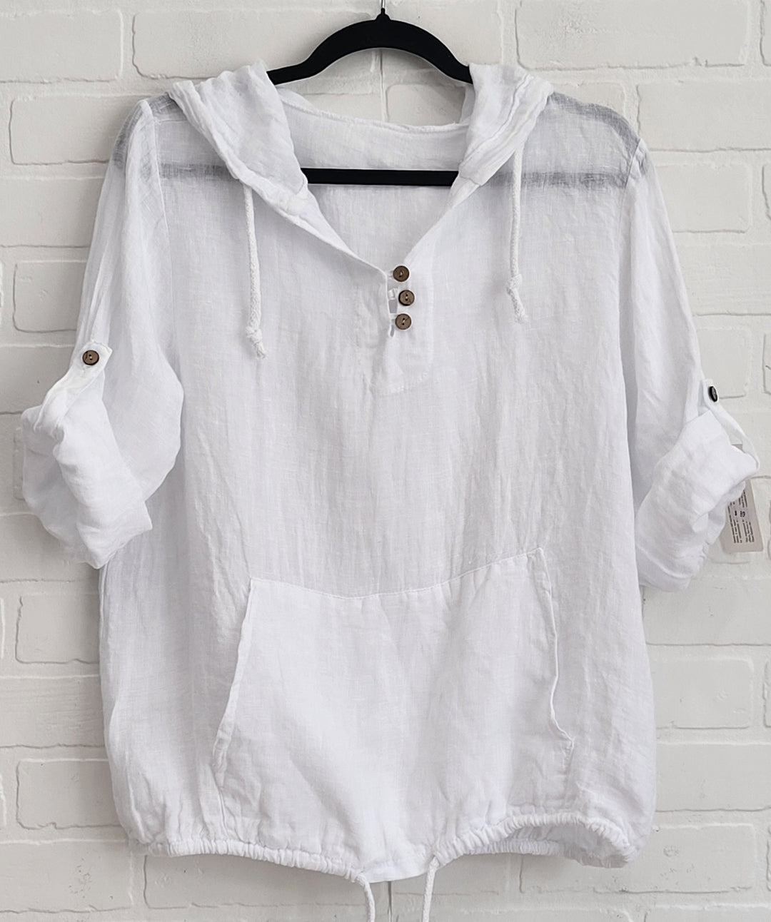 Santorini Linen Hoodie