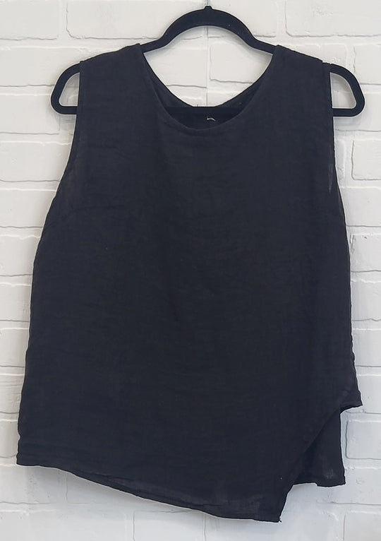 Siena Linen Asymmetrical Top