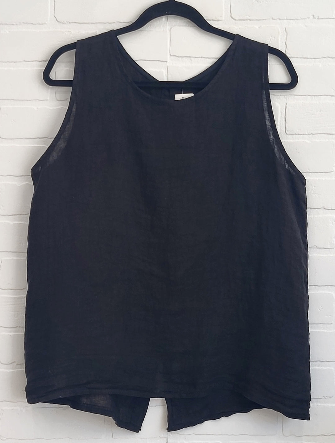 Sleeveless Linen Top