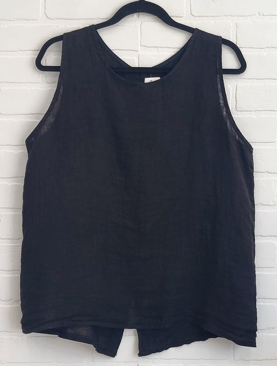 Sleeveless Linen Top