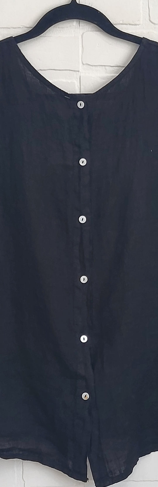 Sleeveless Linen Top