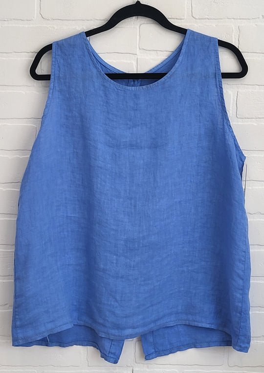 Sleeveless Linen Top
