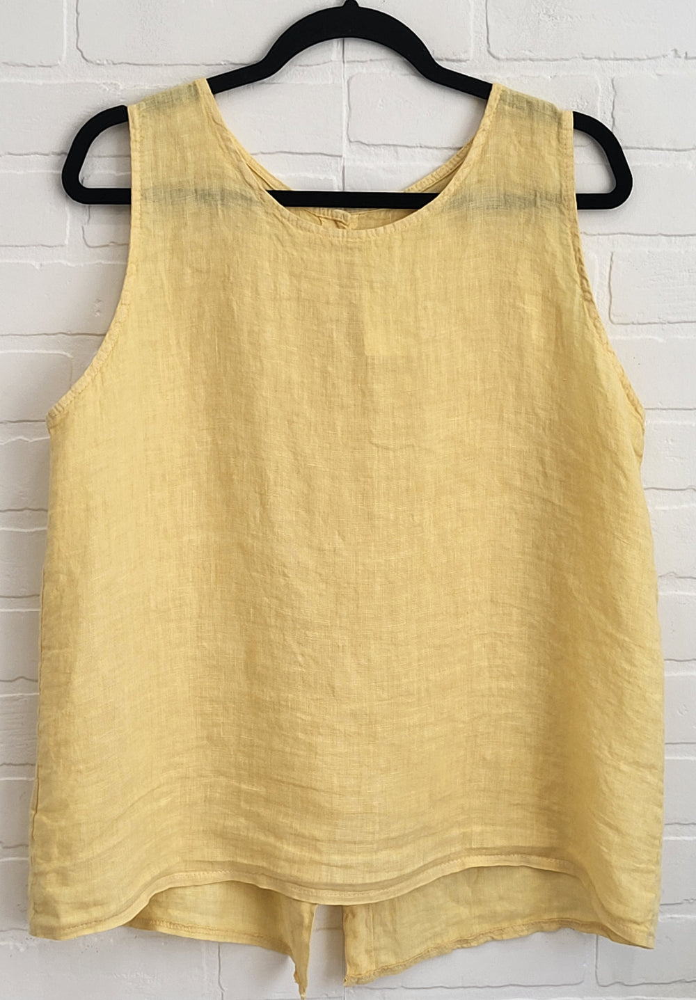 Sleeveless Linen Top