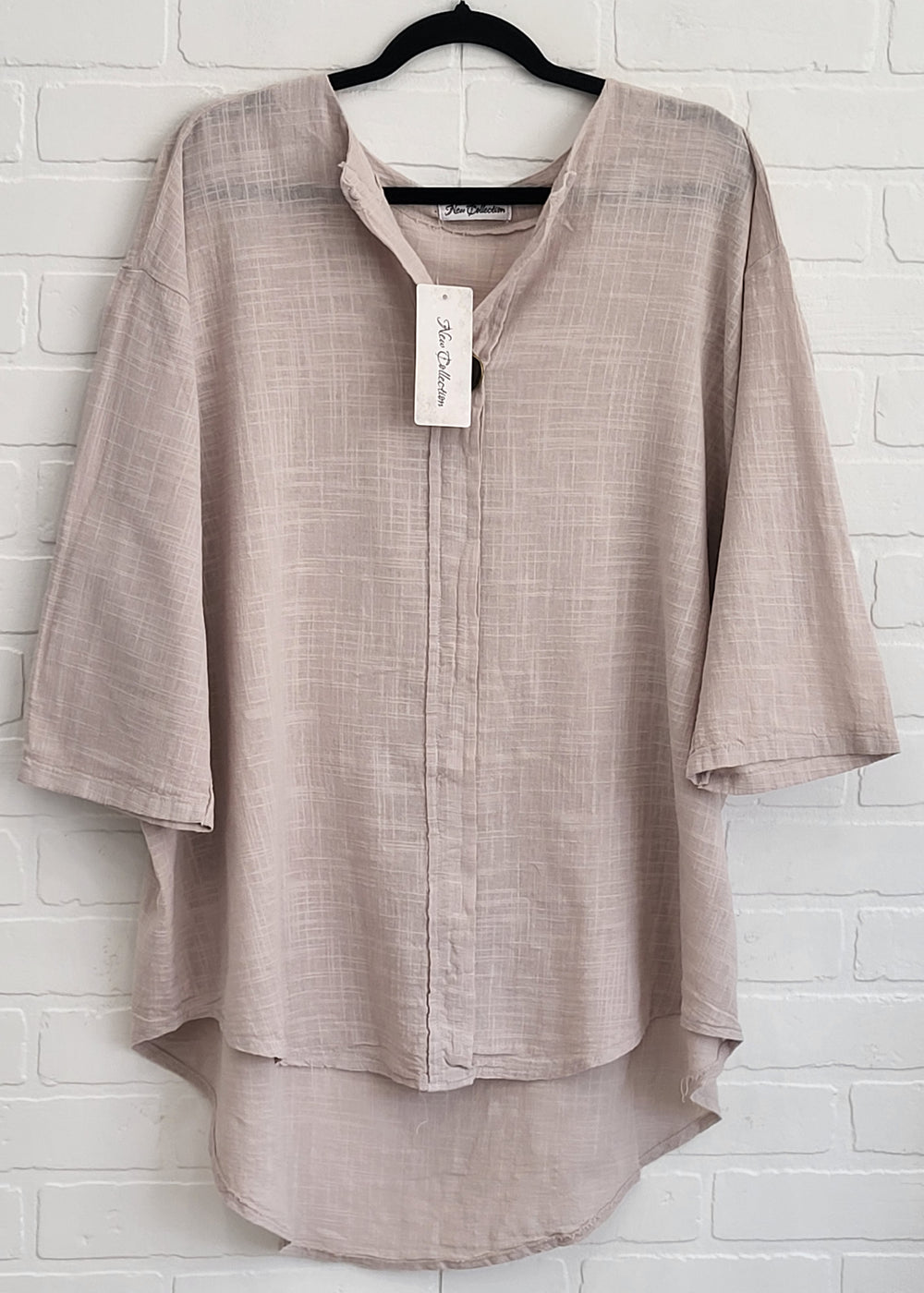 Porto High-Low Cotton Blend Tunic