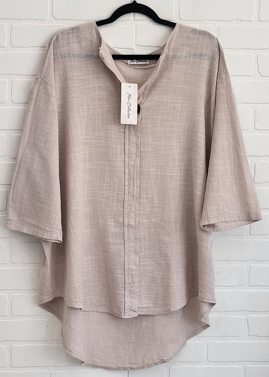 Highlow Cotton Blend  Tunic