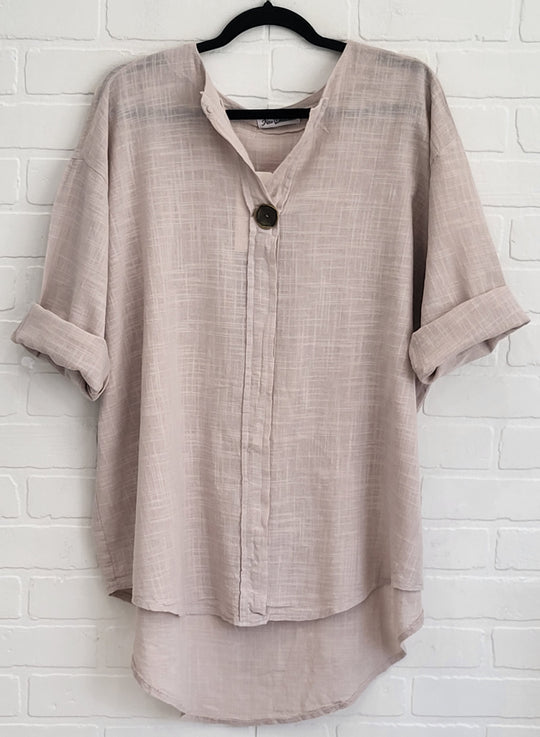 Highlow Cotton Blend  Tunic