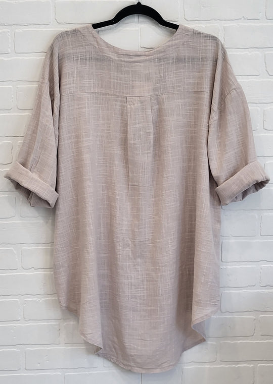 Highlow Cotton Blend  Tunic