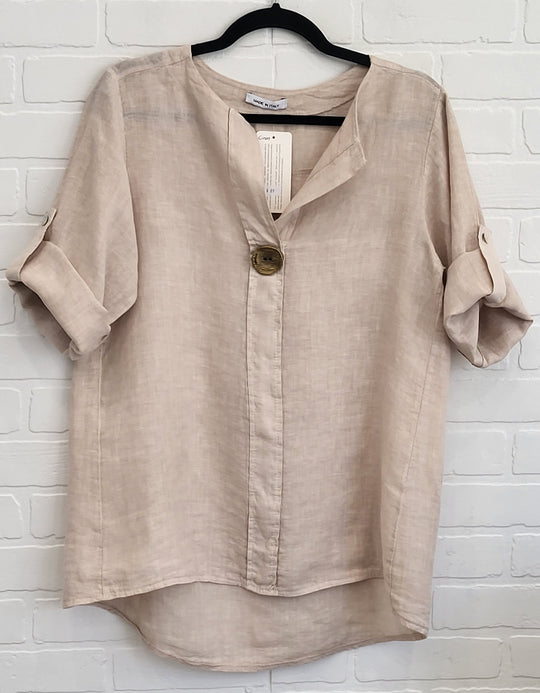 Linen Highlow Tunic
