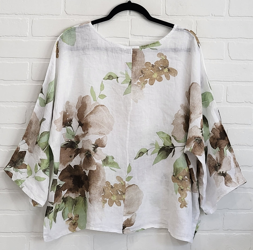 Magnolia  Linen Top