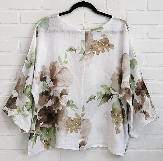 Magnolia  Linen Top
