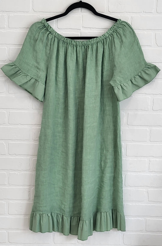 Adorable Ada Linen Dress
