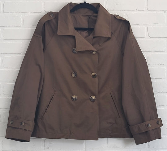 M&C Cropped Trench Jacket