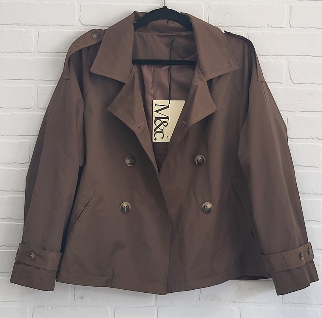 M&C Cropped Trench Jacket